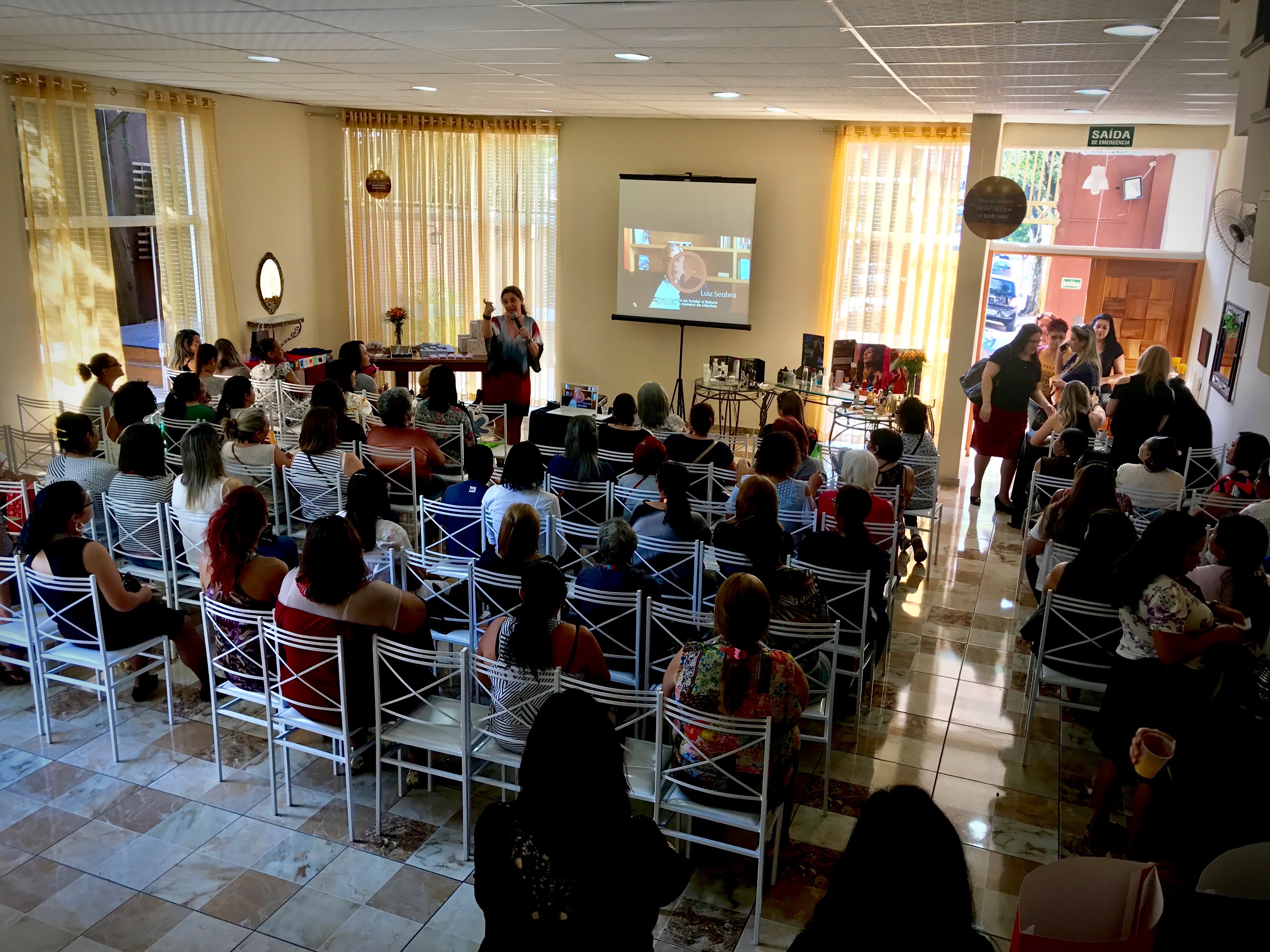 Palestra e treinamento em evento corporativo no Espaço Solareh