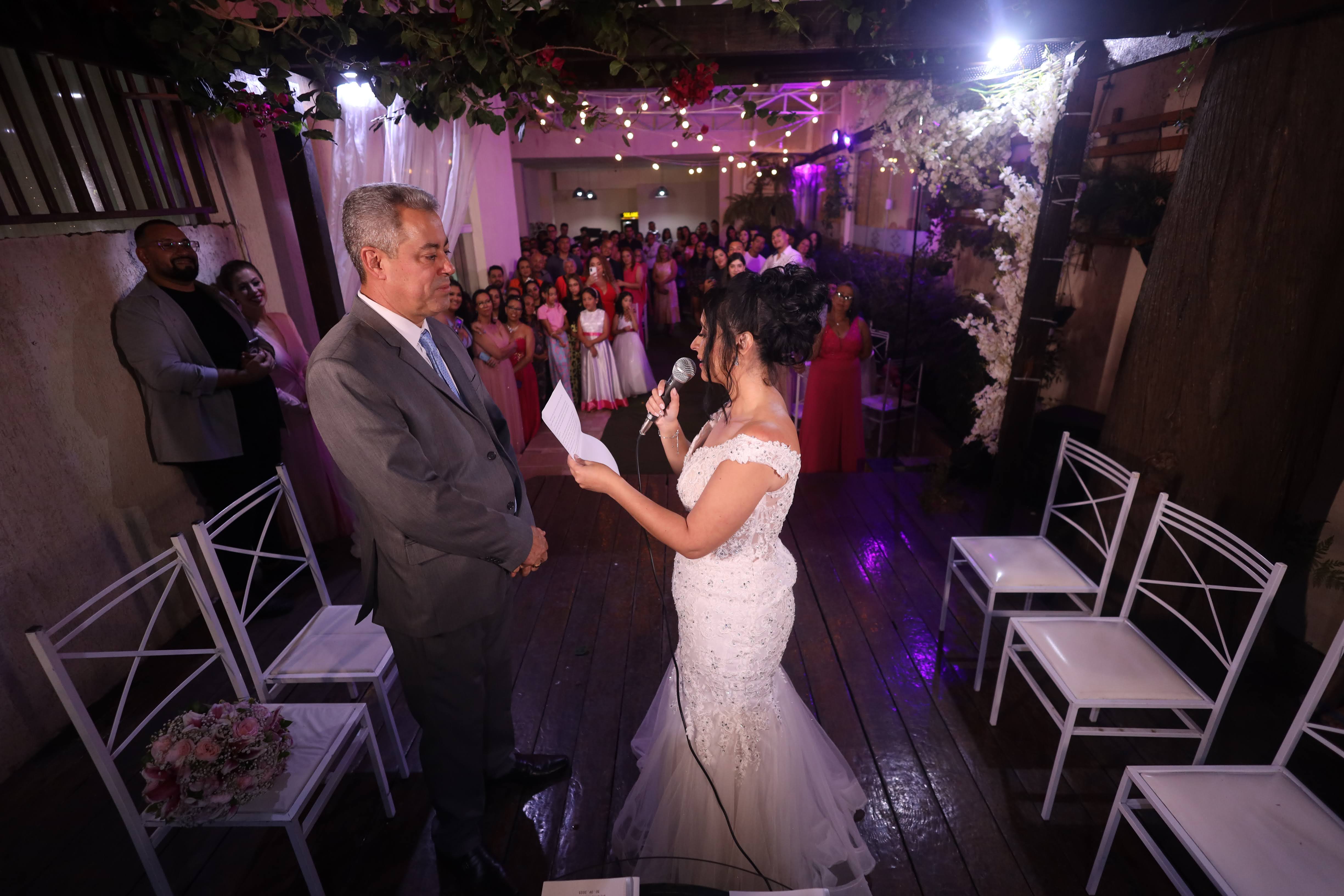 Cerimônia de casamento no Espaço Solareh